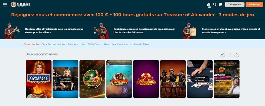 Alexander Casino en ligne