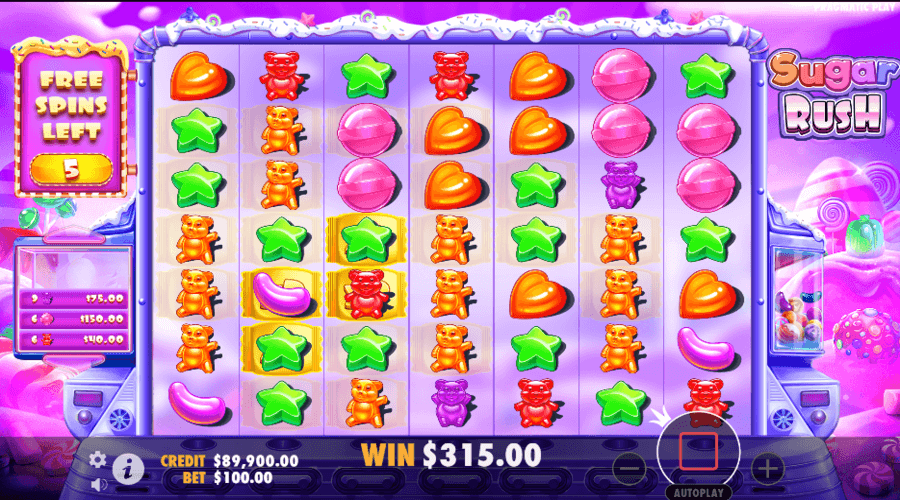 Sugar Rush Free Spins