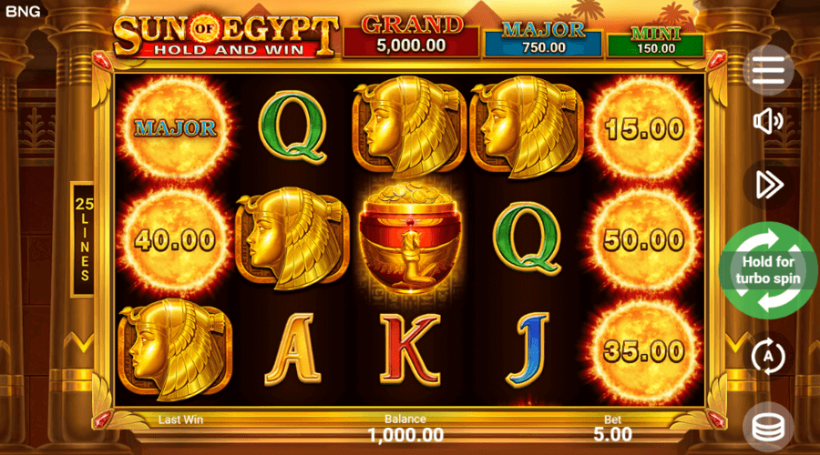 Sun of Egypt Jeu