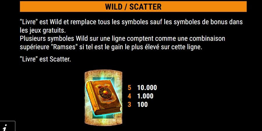 Ramses Book Wild Scatter