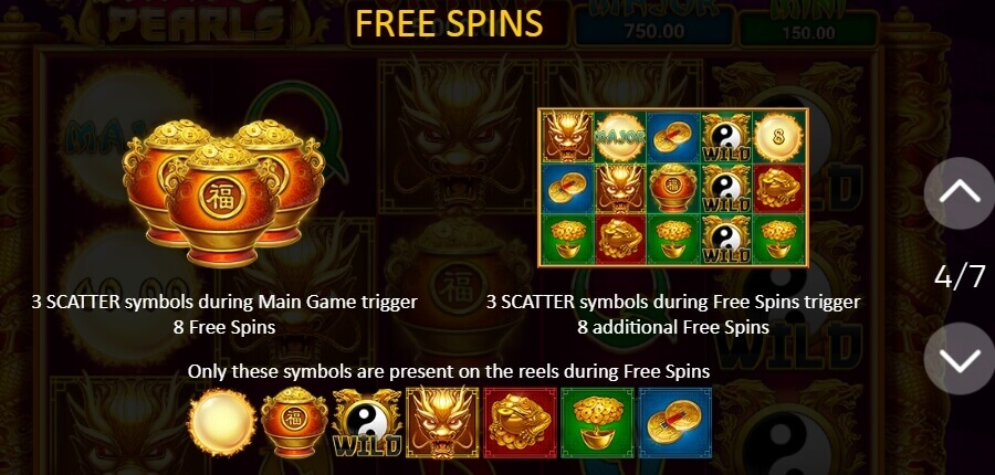 Dragon Pearls Free Spins